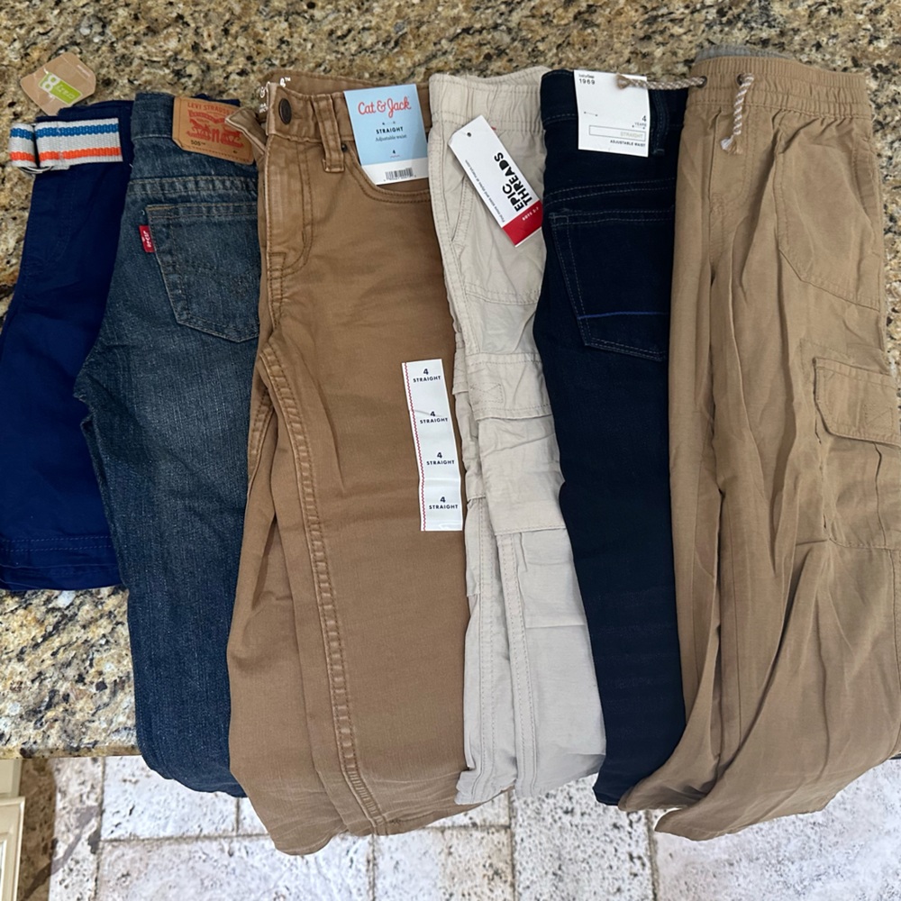 Boys Pants (x5) boys Shorts (x1)